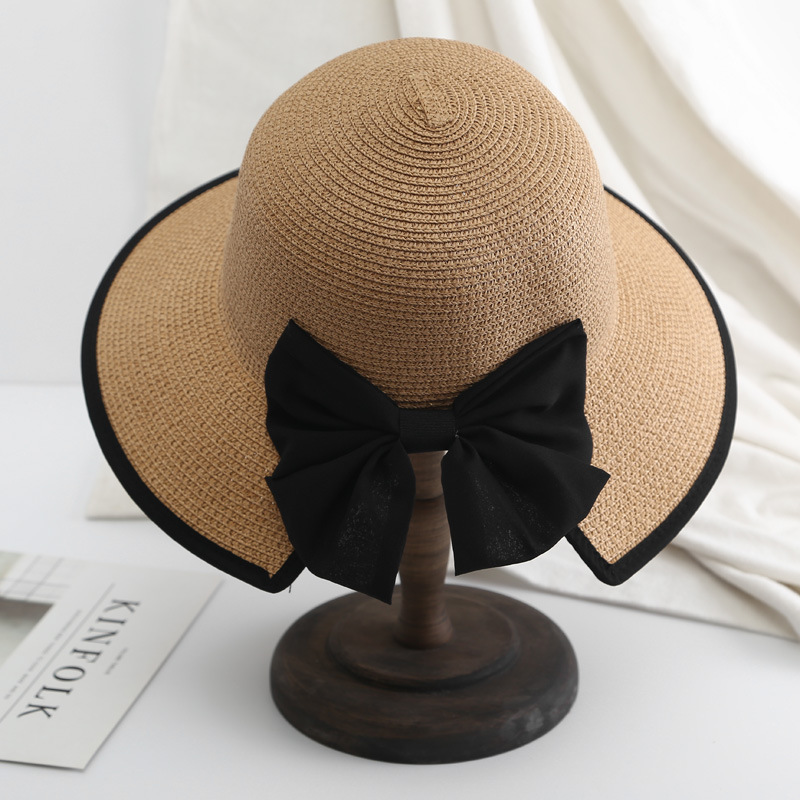 قبعة نسائية K189، قبعة شاطئ، ق - مراجعة Bucket Hat Straw وسعره