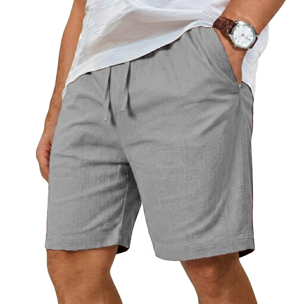شورت قطني كتان فضفاض كبير الحج - مراجعة Short Linen Drawstring وسعره