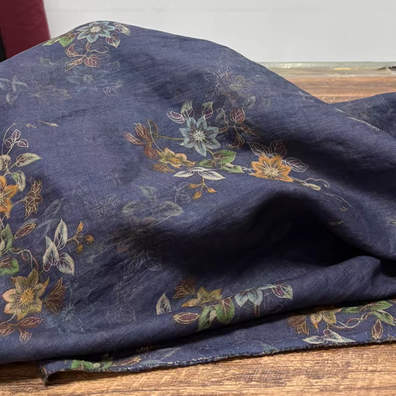 1 ياردة من قماش الكتان النقي ع - مراجعة Linen Shirt Breathable وسعره